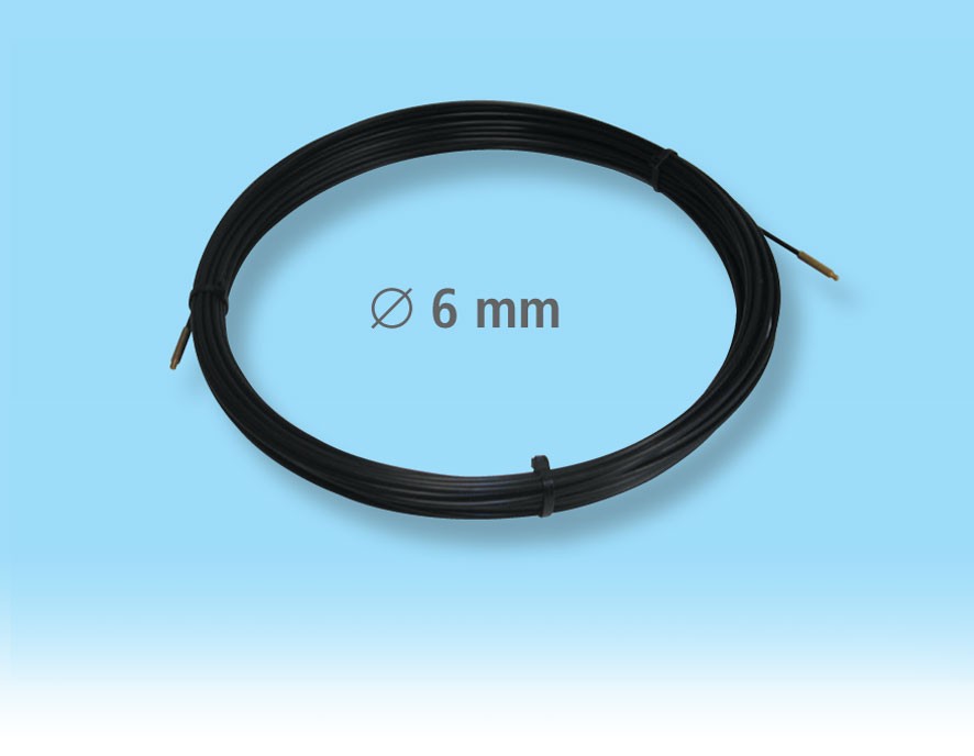 Glasfaserband mit verklebten Anfangs-Endhülsen M6.