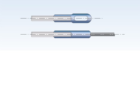 Einziehband mit direkt gepressten Endstücken
