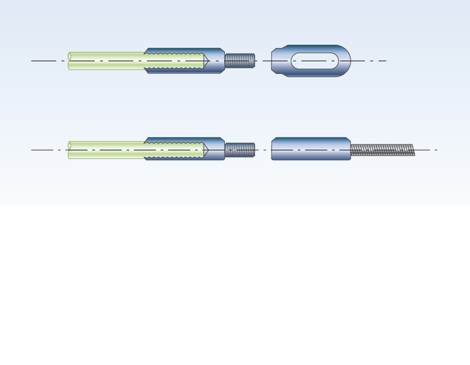 Sonda elicoidale in poliestere monofilo con accessori intercambiabili