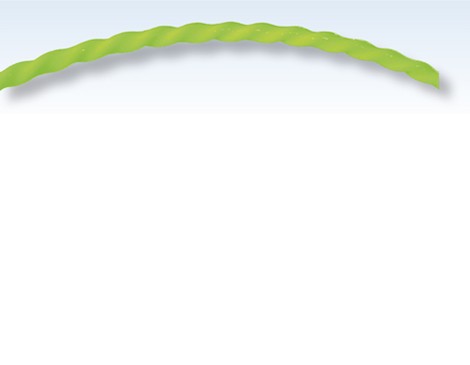 Sonda elicoidale in poliestere monofilo con doppio puntale fisso